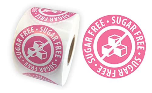 Autocollants ronds sans sucre rose pour trier vos préparations maison en cuisine