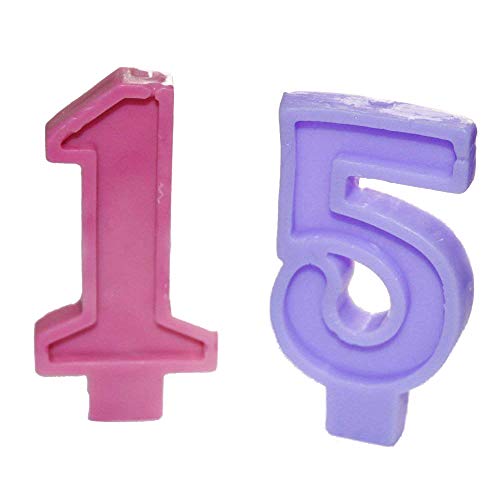 Fasters Numbers Candle Candy Silicone Mold For Birthday Cake Ice Cream Decoration #TOP1