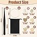 MOMOTONX 60 Set DIY Wine Glass Charms, 1040 Letter Beads 300 Gold Bead Charms 60 Rings for Stem Glasses, Personalized Wine Glass Markers Tags for Wedding Party Decorations (White)