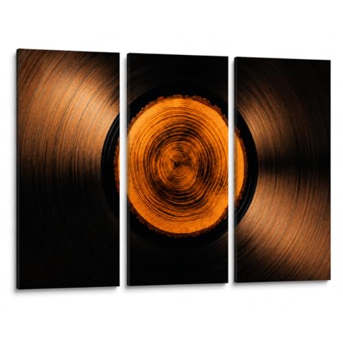 Image of Timber Acoustics Acoustic Art Wall Panels for Music Studio, 48 inchx32 inch PET Felt Sound Absorbing & Noise Reduction Panels for Wall, Acoustic Panels for Music Studio, (Vinyl Wood Fusion, Set of 3)