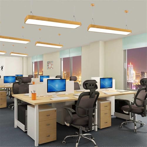 Lámpara de isla de aluminio LED lineal para comedor y techos altos 3