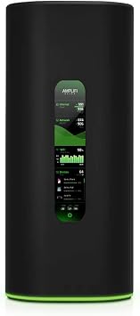 AmpliFi Alien WiFi 6 WiFi System, Seamless Whole Home Wireless Internet Coverage, WiFi Router with Touchscreen Display, 4 Gigabit Ethernet Ports, Ethernet Cable, and MeshPoint