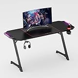 ✅ ILUMINACIÓN RGB: la mesa de gaming Z viene con iluminación RGB para crear el ambiente adecuado al jugar. Se pueden elegir muchos modos de color diferentes (monocromo y multicolor) y la iluminación se adapta al sonido de forma dinámica. La vida útil de la iluminación es de 100.000 horas.
