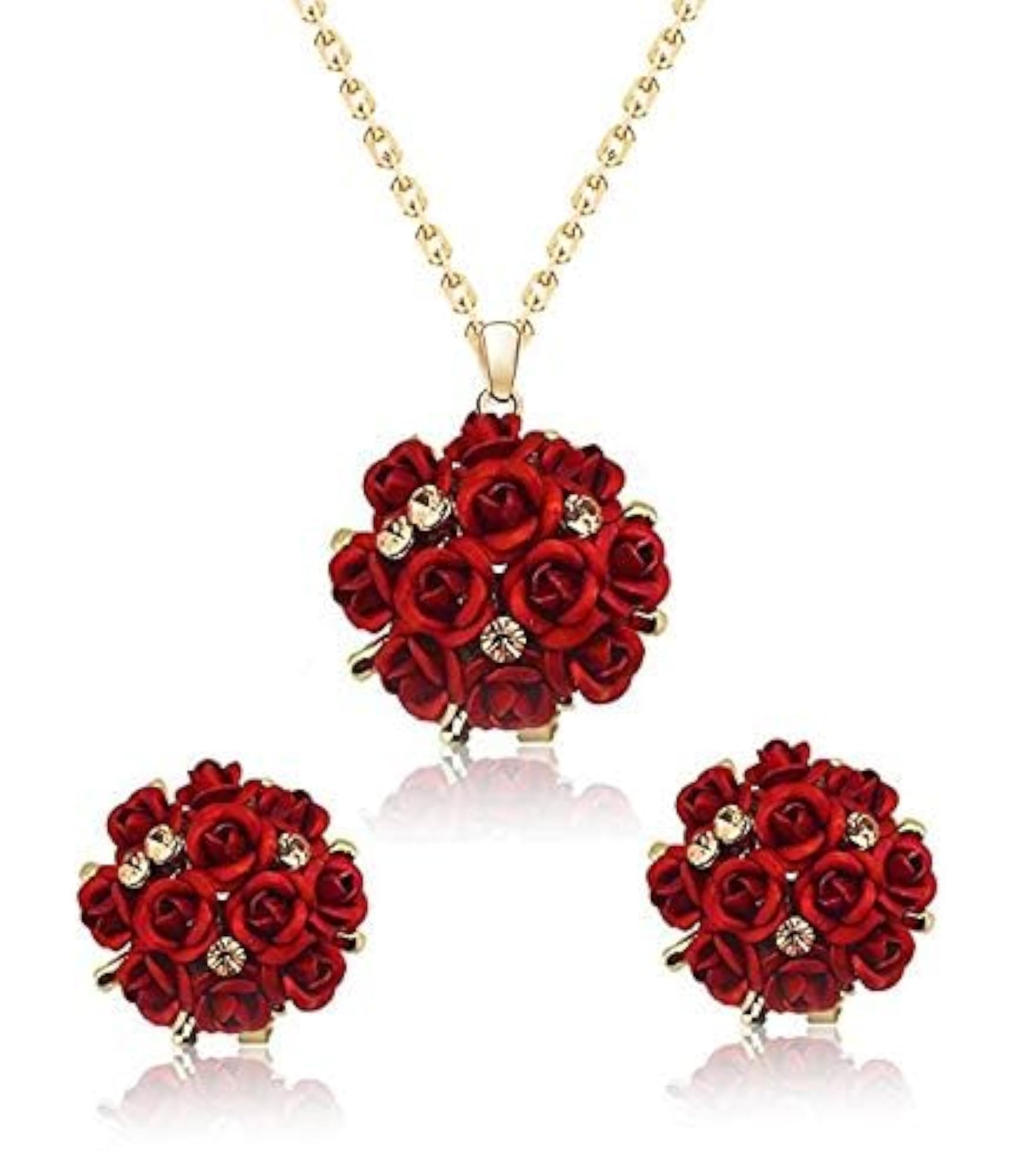 Stylish Floral Plated Necklace for Women