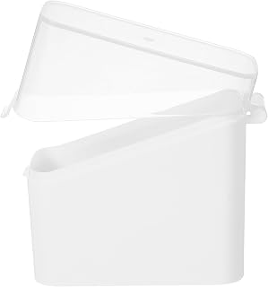 SECFOU Cheese Storage Box with Clamshell Lid, PP Refrigerator Container | Sliced Cheese and Butter, Keeps Freshness, Prevents Flavor Mixing, White Box Design