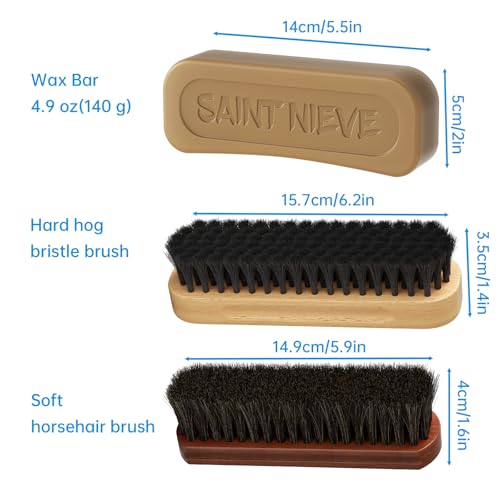 SAINT NIEVE Kit de preparação de futebol – Conjunto de condicionamento de futebol de couro com cera