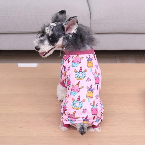 Image of CuteBone Small Dog Pajamas Shirt Stretchy Summer Puppy Pjs Soft Cat Onesies Pet Clothes for Daily Wear DA30M