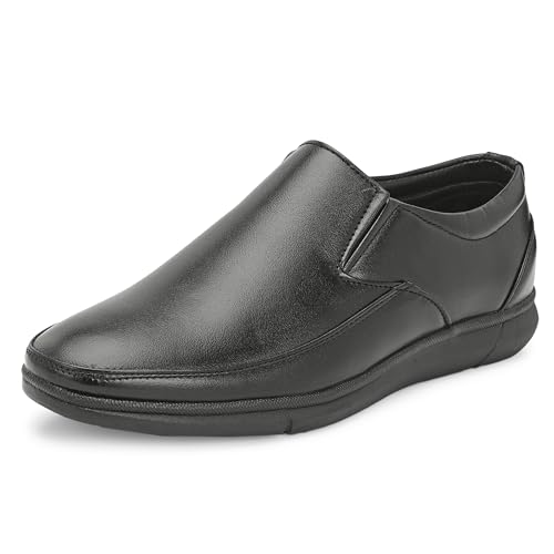 Image of Centrino Men's Formal Shoe|Slip-On Loafers |Office Dress Shoes | Wedding Party Casual Travel |Trendy & Classic Design |Durable TPR Sole |Lightweight Cushioned Sole |Comfortable Outdoor Wear (8109)