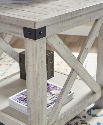 Signature Design by Ashley Carynhurst End Side Table, Farmhouse Whitewash - image 7