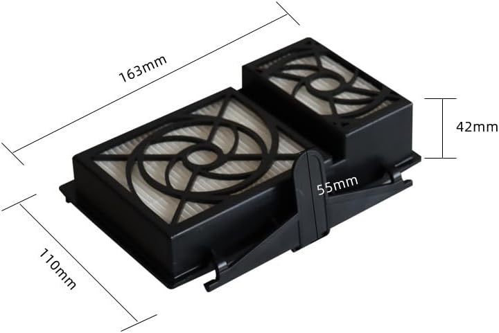 Replacement H12 13 HEPA Filter Vacuum Cleaner for Karcher DS 5800 DS 6000 VC 6100 6200 6300 Vacuum Cleaner Filter Sweeping Part（2Pcs)