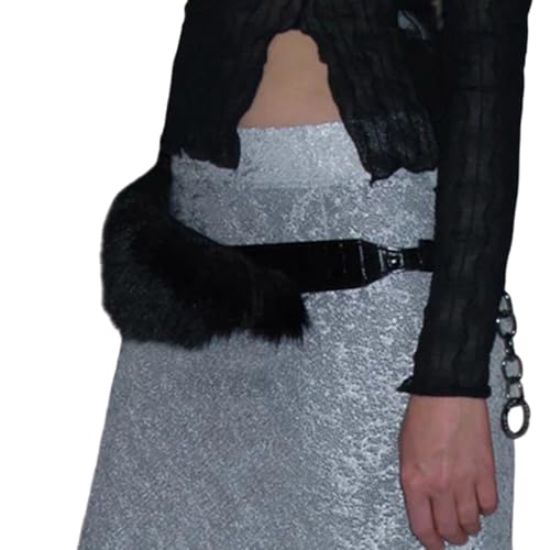 Stylish Plush Leather Waist Belt Comfortable Durability Belt Party Outfit Belt for Fashionable Women