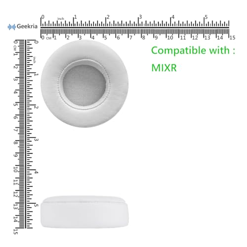 Geekria Almofadas de substituição QuickFit para fones de ouvido Monster Beats MIXR, almofadas de ore
