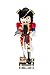 Clever Creations Pirate Captain Nutcracker Tri Fold Hat, Parrot and Sword | Perfect Collection to Any Collection | Festive Christmas Decor | Perfect for Shelves and Tables | 100% Wood | 14" Tall