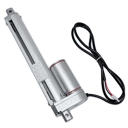 PROGRESSIVE AUTOMATIONS 12V Mini Track Linear Electric Actuator. 24 in. 50 lbs. DC Motor & Durable Stroke. for Cabinetry, Automation, Robotics, Home PA-08-24-50