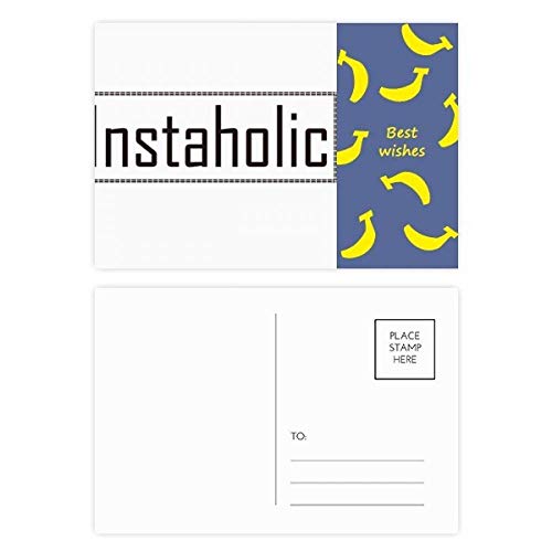 Cartes postales Instaholic Banana pour écrire vos remerciements chaleureux en couleur