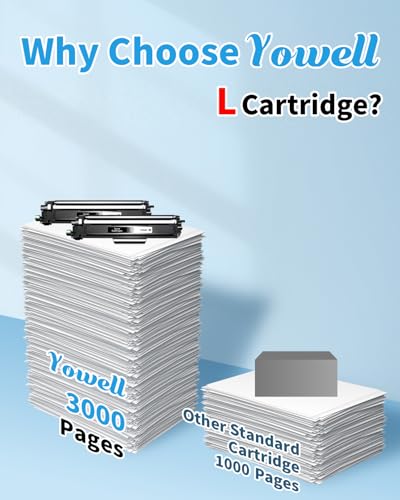 Yowell TN247 Toner Schwarz Kompatibel für Toner Brother MFC L3750CDW für Brother TN-247BK für MFC-L3750CDW MFC-L3770CDW MFC-L3710CW DCP-L3550CDW DCP-L3510CDW HL-L3210CW - 2 Schwarz