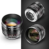 Meike Obiektyw szerokokątny 50 mm F0,95 z dużą przysłoną, ręczne ustawianie ostrości, kompatybilny z aparatami bezlusterkowymi Panasonic Lumix Olypums M43 Mount, GH4, GH5, GH6