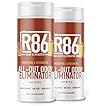 R86 Industrial All-Out Odor Eliminator, Removes Dead Animal Odor, Skunk Odor, Urine, Poop, Musty Basement & More – Natural Formula, Use Wet or Dry, Biodegradable