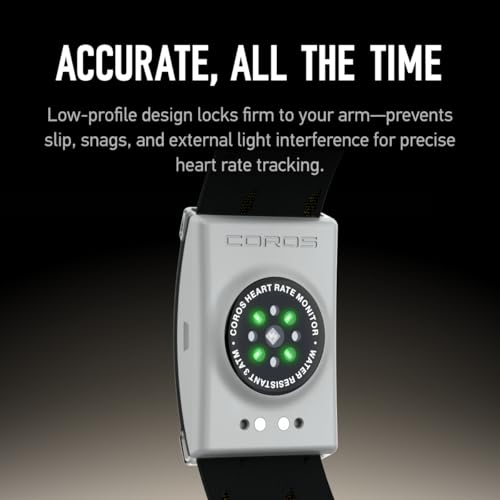 Image of COROS Heart Rate Monitor, Comfort, Easy to wear, Auto-wear Detection, Advanced Sensor, Precise Data, Bluetooth, 38 Hours Battery Life, Connects up to 3 Devices at Once