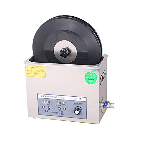 CGOLDENWALL PS-30AL Ultraschall-Reiniger, 6 l, Vinyl, verstellbar, professionell, Edelstahl, Industrie-Ultraschallreiniger (Maschine, Halterung, Korb, CD-Trockner)