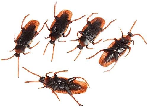Set Of 5 Fake Cockroach Practical Jokes And Prank Trick Toys - Multi Color, Kids
