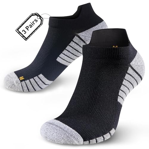 HUEGLO 3Paar Plantarfasziitis Socken Kompressionssocken Damen Herren Sport...