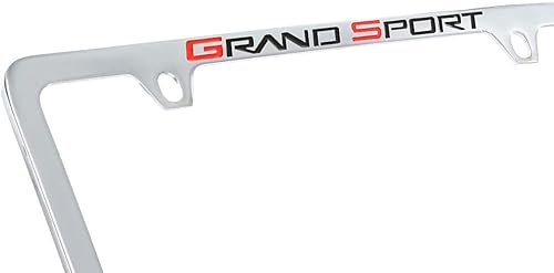 Miniatura 17 de License Frame Inc. Chevrolet Corvette C6 Grand Sport - Marco de matrícula metálico (cromado y ancho)