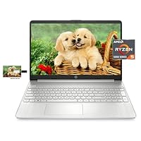 Newest HP 15 Business Laptop, AMD Ryzen 5 5500U, 15.6″ FHD Display, 16GB RAM, 512GB SSD, Wi-Fi 5, Bluetooth, Webcam, Windows 10 Pro | 32GB Tela USB Card