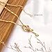 SADKISS 14K Gold Key Necklace,Dance Key Pendant Necklace for Women,Delicate Vintage key Necklace Purely Handmade Best Gift for Relatives and Sisters