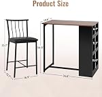 FDW Dining Table Set Bar Table Kitchen Table and Chairs Dining Room Table Set for Small SpacesDining Table for 2 Modern Home Furniture Rectangular