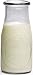 Circleware Hammered Milk Bottles Set of 6, 16 oz Glasses Glassware for Water, Juice, Beer, Wine, Liquor, Kombucha Iced Tea Punch & Cold Drinks, 6pc, Sunrise Farm (69009)
