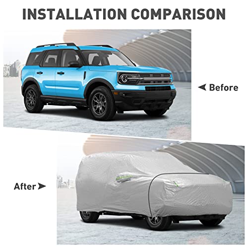 Hthe For Ford Bronco Sports 2021 2022 Car Cover All Weather Antidust Waterproof Sun Protector Cover For Ford Bronco Sports 2021 2022+ #TOP1