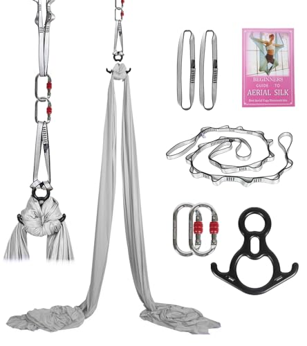 Aerial Silks Kit & Aerial Yoga Hammock - 11Yd Premium