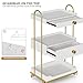 Belandi Salon Rolling Cart with Drawers, Utility Cart Esthetician Cart with 3 Shelves & Hair Dryer Holder, Mobile Spa Salon Cart for Beauty Spa（White）