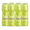 Ban Invisible Roll-on Antiperspirant Deodorant for Women and Men, 24-hour Underarm Odor & Sweat Protection, Satin Breeze, 3.5 Oz, Pack of 4