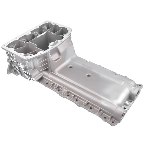 Aluminum Upper Engine Oil Pan Replacement for Ford F-250 F-350 F-450 F-550 Super Duty 6.7L V8 2011-2019 F-650 Super Duty 6.7L V8 2018-2019 DC3Z-6675-A DC3Z-6675-B DC3Z6675A BC3Z-6675-A Mustrod