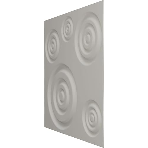 Miniatura 4 de Ekena Millwork 19 58 pulgadas de ancho x 19 58 pulgadas de alto, panel decorativo de pared 3D Reece EnduraWall de acero desgastado (cubre 2.67 pies