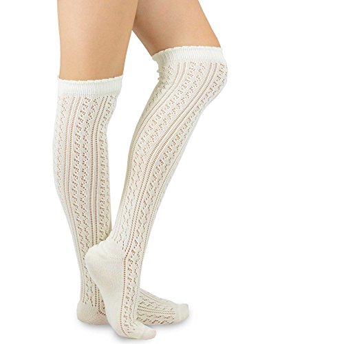 Image of Fashionable Cotton Slouchy Boot Socks for Women and Girls: Long Thigh Highs, Over-the-Knee Highs, and Knee Highs