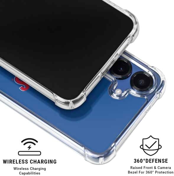 Skinit Clear Phone Case Compatible with Galaxy S25 - Officially Licensed University of Kansas Jayhawks Mascot Design