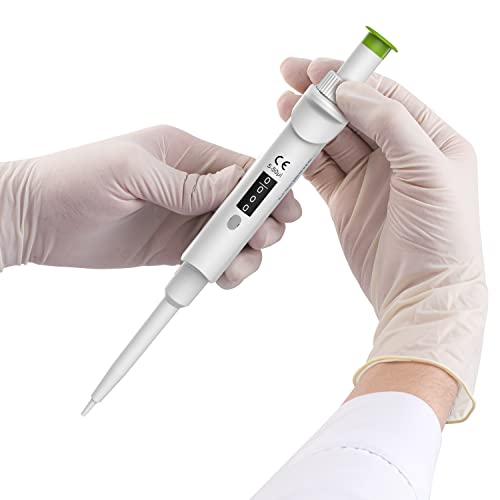 Adjustable Micropipette with Pipette Rack Universal Tip Cone ISO 8655