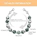 Oneress Green Spot Jasper Bracelet Fashionable 8mm Cat's Eye Jewelry for Women, Lobster Claw Adjustable Interchangeable Bracelet, Christmas Party Outfits for Lady, Tag Not Included YA5058