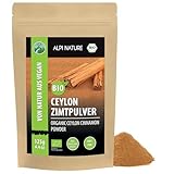 Alpi Nature Ceylon Zimt BIO gemahlen 125g, bio Zimt Ceylon gemahlen aus Sri...