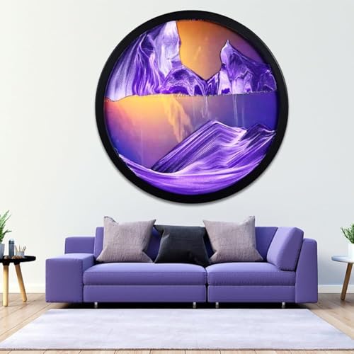 3D Liquid Motion Sand Art - Dynamic Sandscape for Relaxation