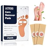 ACWOO Rimuovi Calli Piedi, 24Pcs Tamponi per la Rimozione del Mais, Wart Remover Cerotti per la Rimozione del Mais per i Piedi per Sollievo dal Dolore del Mais e Cura dei Piedi, Calli, Verruche