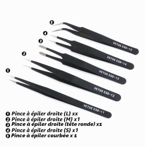 Rustark Kit d'outils de base pour modélisme de voiture Gundam 21 pièces – vue 3