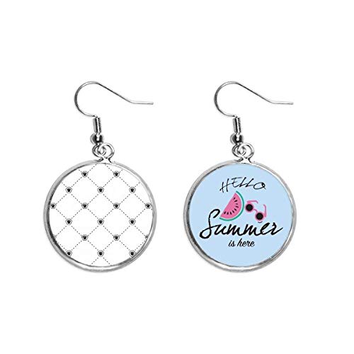 Pendientes de sandía y huella de gato para un look de verano casual