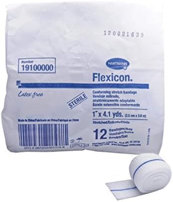 ORTS830 Gauze Roll, Sterile, 1" x 4.1 yd, White (Pack of 12)