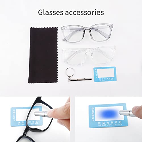 Image of 2 Pack Blue Light Glasses for Women and Men - Computer Glasses