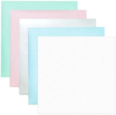 Etch Vinyl Adhesive Sheets 12" x 12" | 5-Pack Bundle Craft Vinyl | Cricut Expression Explore, Silhouette Cameo, Signs, Crafts Stickers Decals by StyleTech (5-pack)