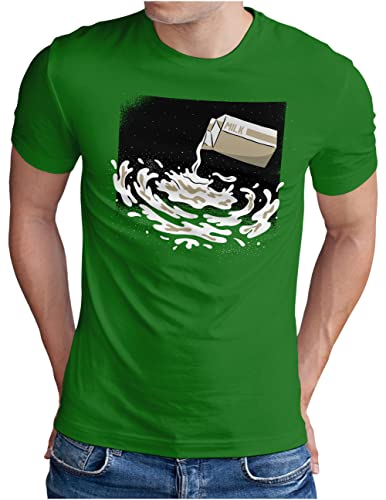 T-shirt Voie lactée OM3 en vert XXXXL idéal pour les soirées astro